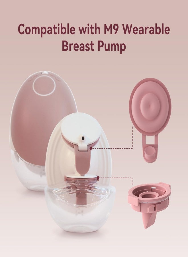TOVVILD Replacement Pump Parts Compatible with Momcozy M9 Pump Parts Include 2PCS Duckbill Valves & 2PCS Diaphragms for momcozy m9 Replacement Parts (4PCS) - Image 2